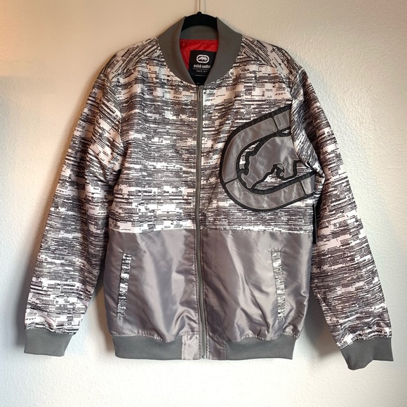 Ecko Unlimited Jackets \u0026 Coats | Ecko Unltd. Mens Grey Flyknit Large Bomber Large | Color: Gray | Size: L | Colorfulcuban's Closet